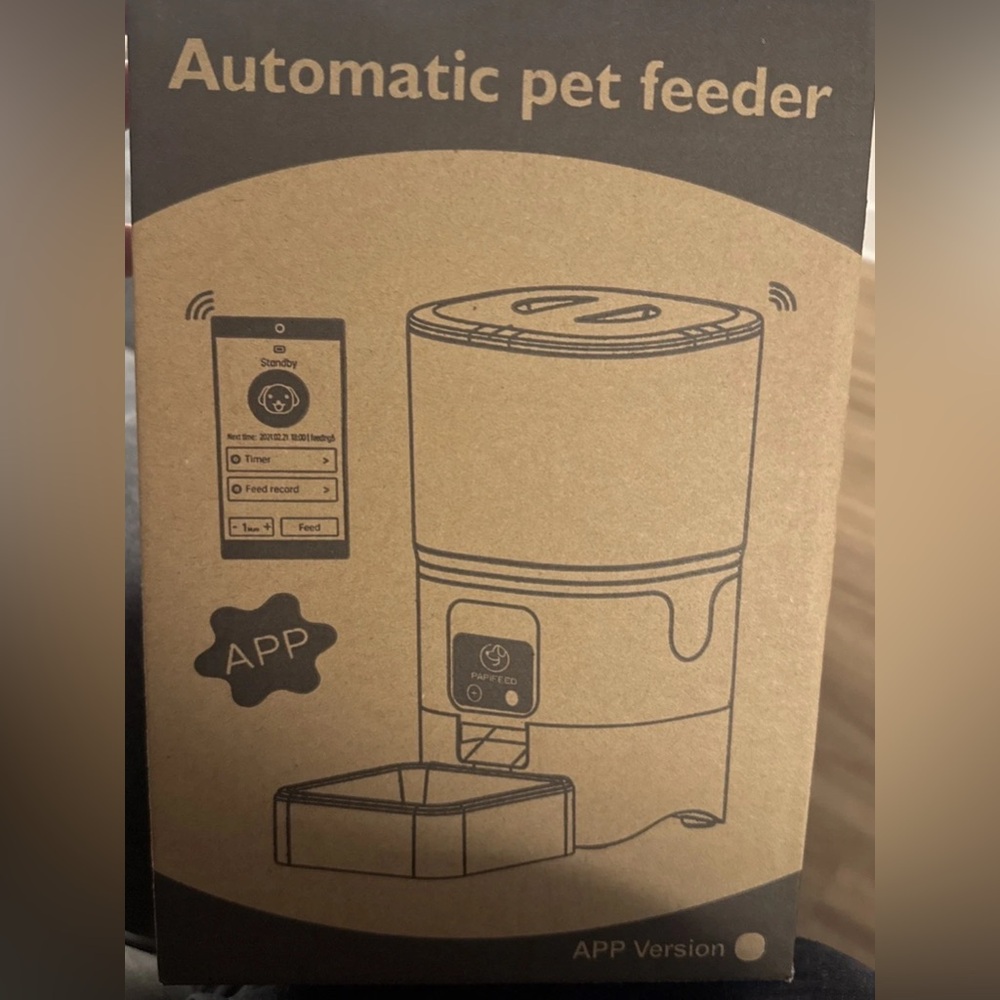PAPIFEED 2.4G WiFi Automatic Pet Feeder – 6L, App Remote Control, Cats & Dogs - Picture 4 of 12